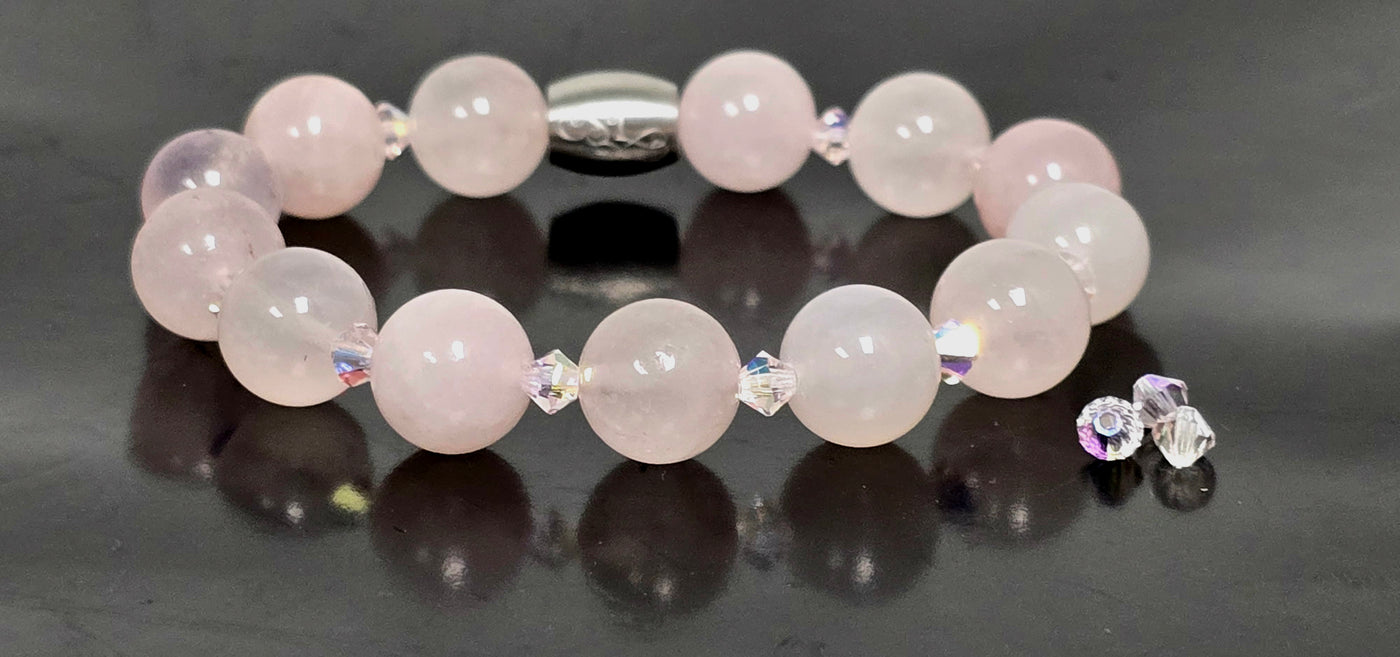 Ladies ROSE QUARTZ/ CHEZ CRYSTAL