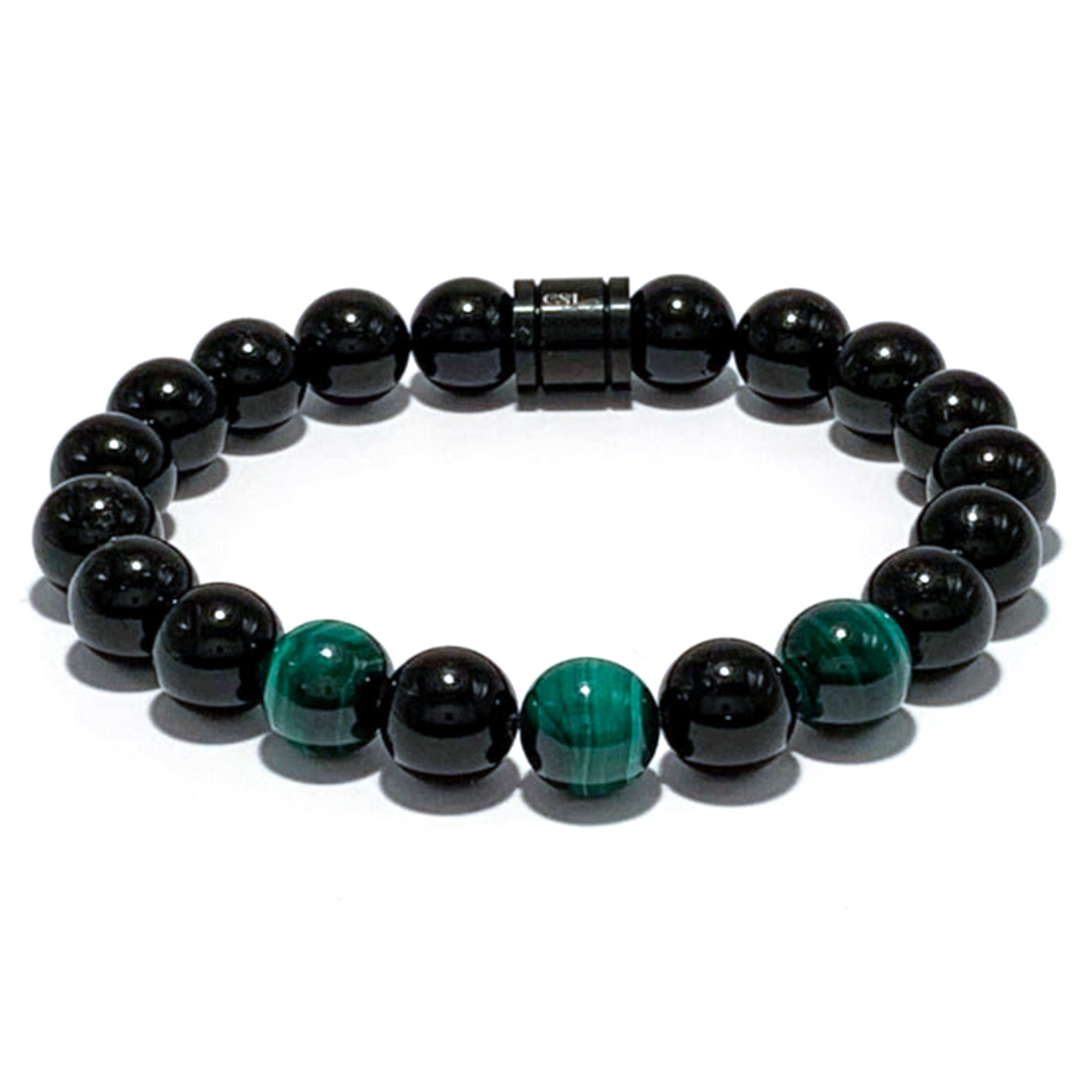 Gentleman's Black Tourmaline and Malachite