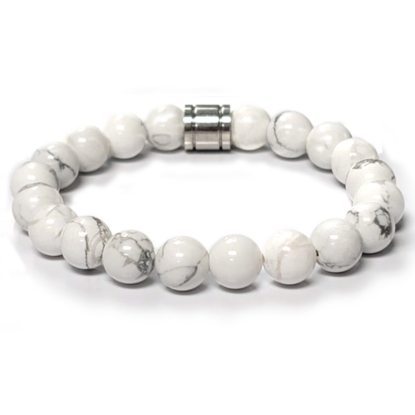 Gentleman's Howlite 10mm