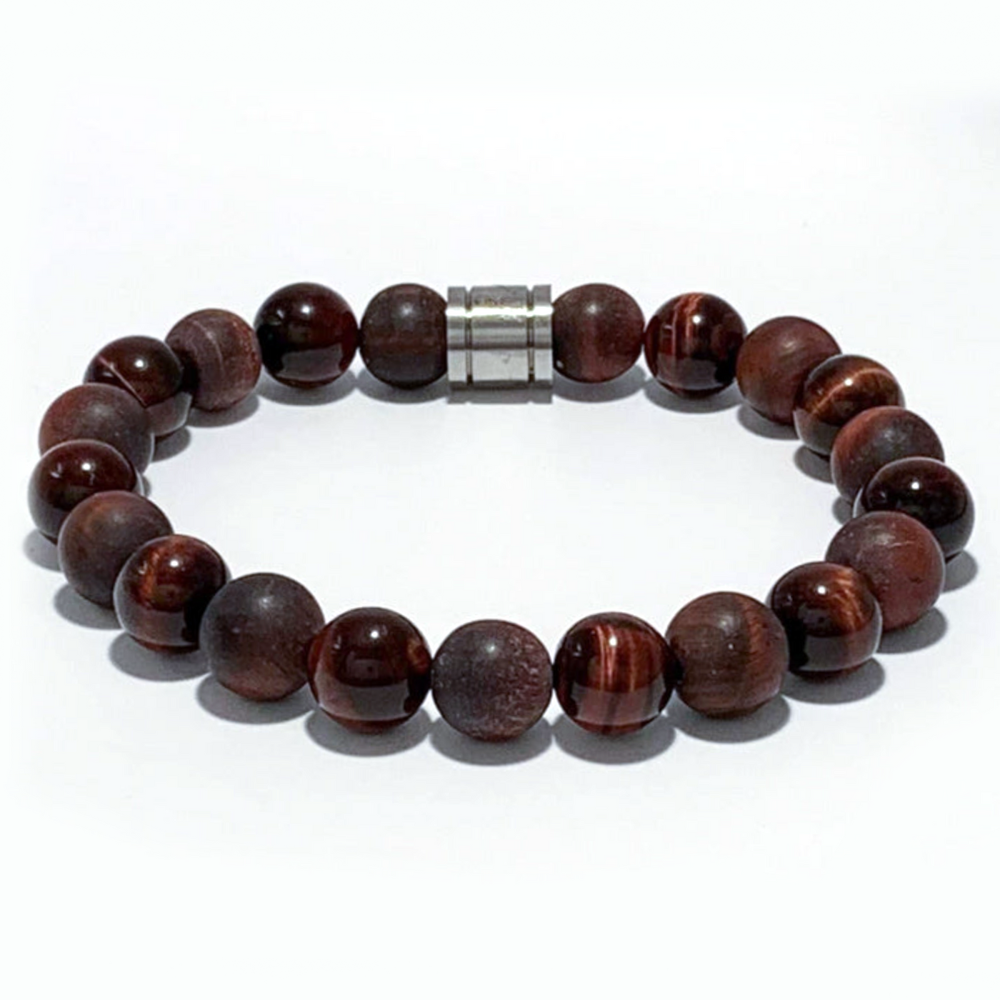 Gentleman's Red Tiger's Eye & Raw Red Tiger's Eye 10mm