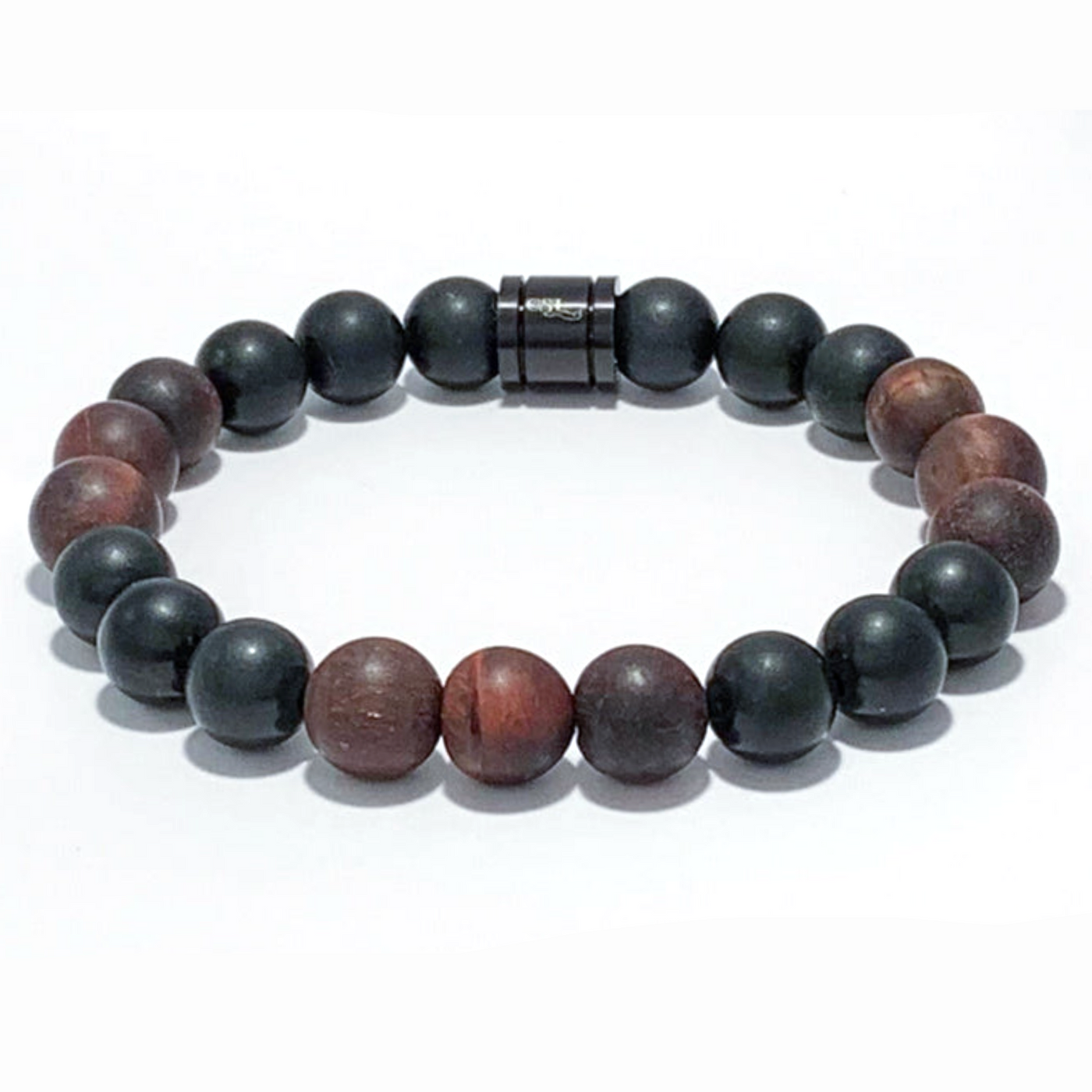 Gentleman's Shungite & Raw Tiger's Eye  - The Guardian Bracelet 10mm