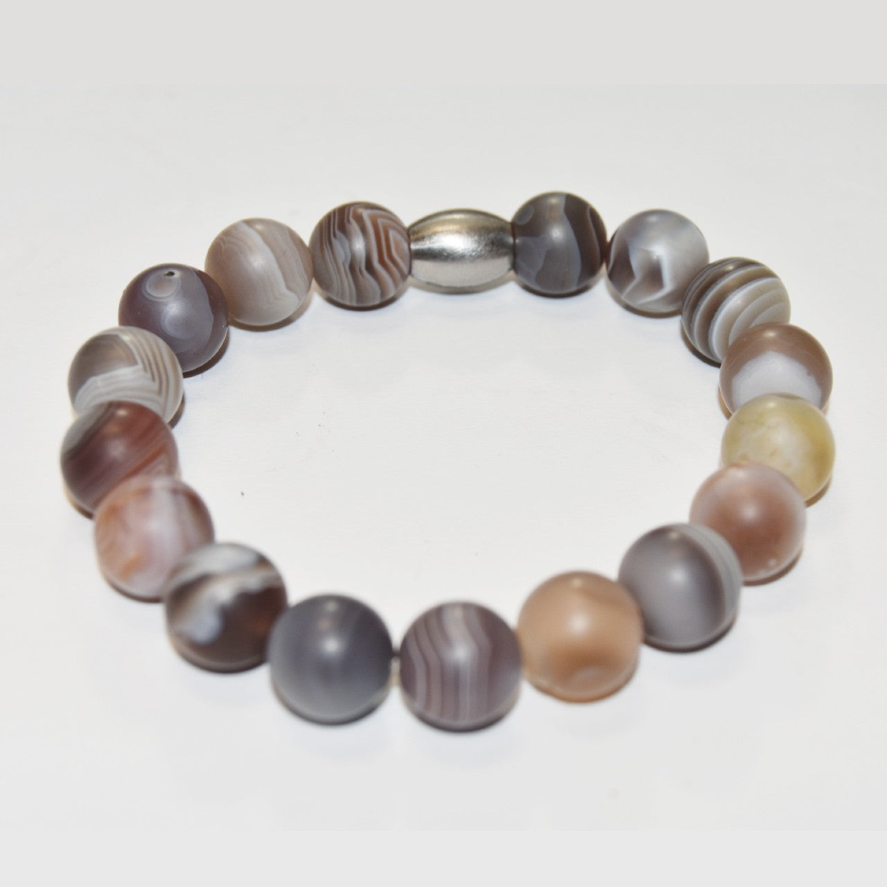 Ladies Raw Botswana Agate 10mm